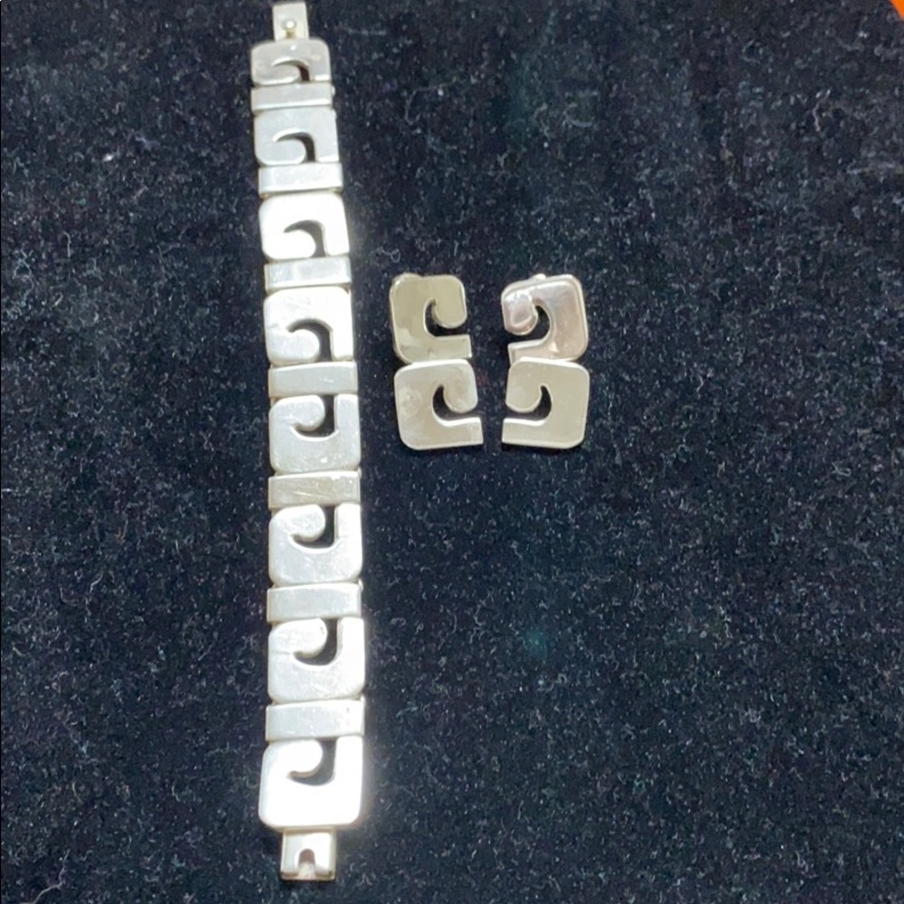 Sterling bracelet/earrings set